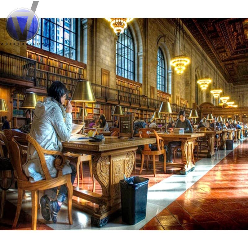 شعبه‌ اصلی کتابخانه‌ عمومی نیویورک، به سبک هنر نو طراحی شده و نمای آن به‌تنهایی، جذاب و دیدنی است. 